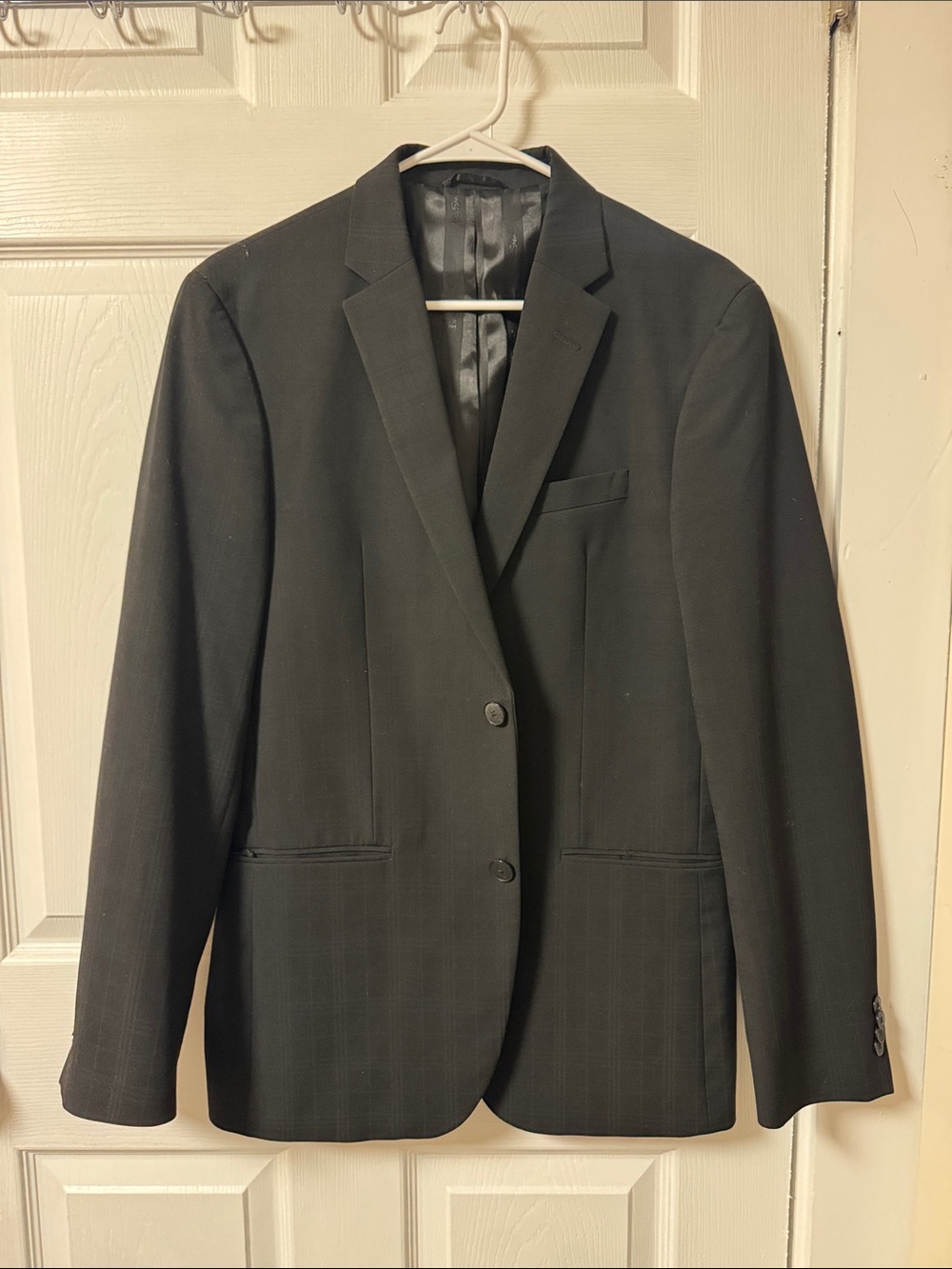Men's Black Two-Button Blazer